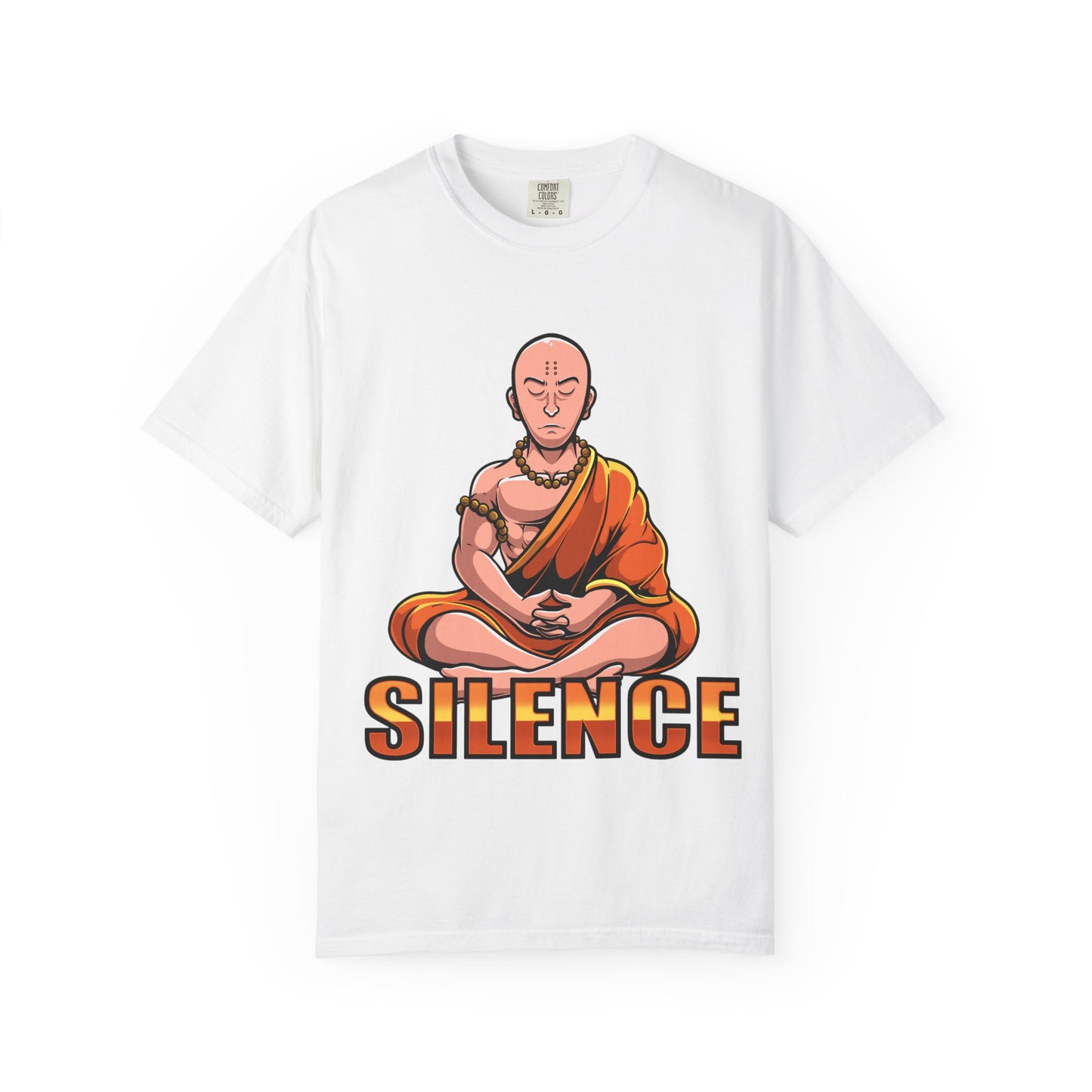 "Silence" Monk Meditating Tee