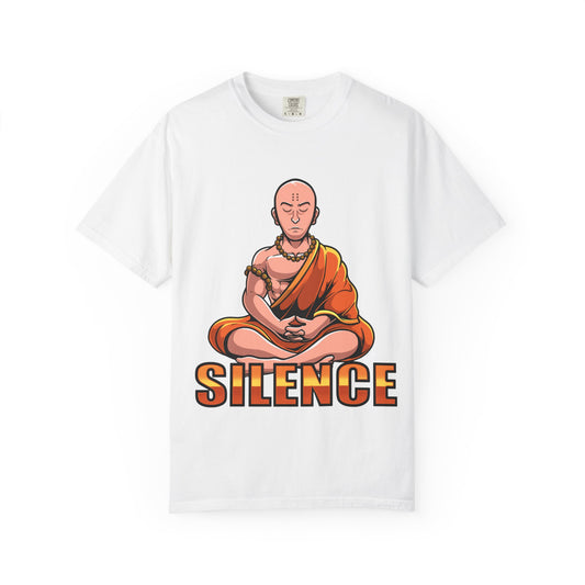 "Silence" Monk Meditating Tee